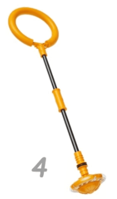 Beefunni Ankle Bounce Ball with Counter, FlexSkip for Kids, with Timer and Cal Calculator, Birthday Gifts for Girls Age 5 6 7 8 9 10+£¨Yellow£©