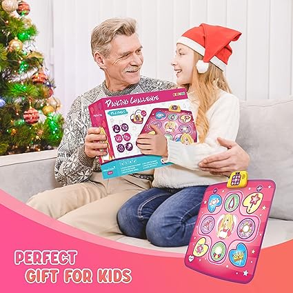 Dance Mat Toys for 3-10 Year Old Girls,5 Game Modes Including 3 Challenge Levels,Christmas Birthday Gifts for 3-8 Year Old Girls