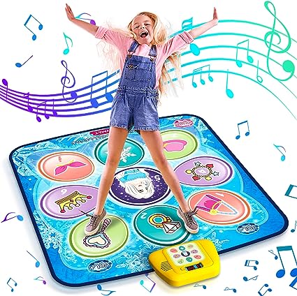 Dance Mat,Frozen Themed Play Mat Dance Game Toy Gift for 3-12 Year Old Girls (39.37"X33.85")
