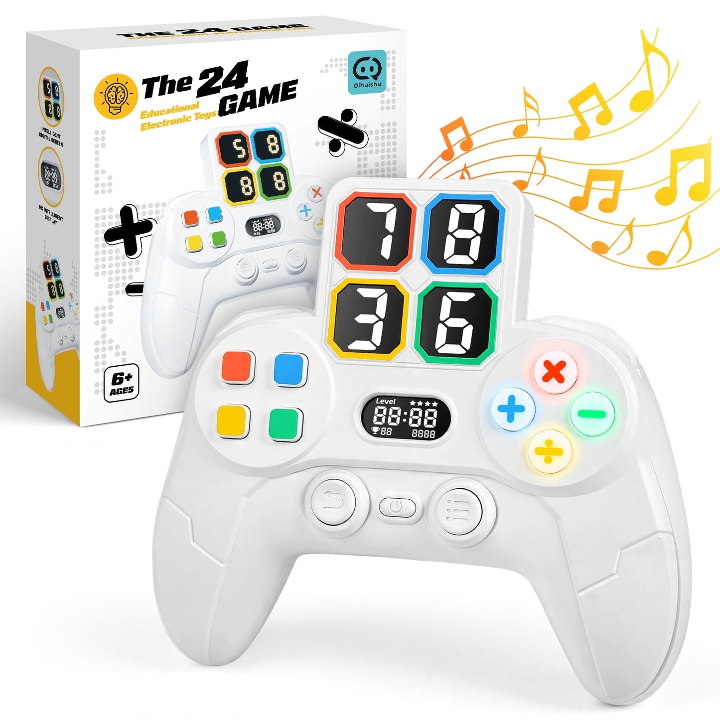 Beefunni 24 Point Math Game Toy for Kids 8–12, Electronic Math Learning Machine, STEM Educational Toys, Mental Math Training Game, Brain Teaser Toy, Gifts for Boys Girls Classroom Home