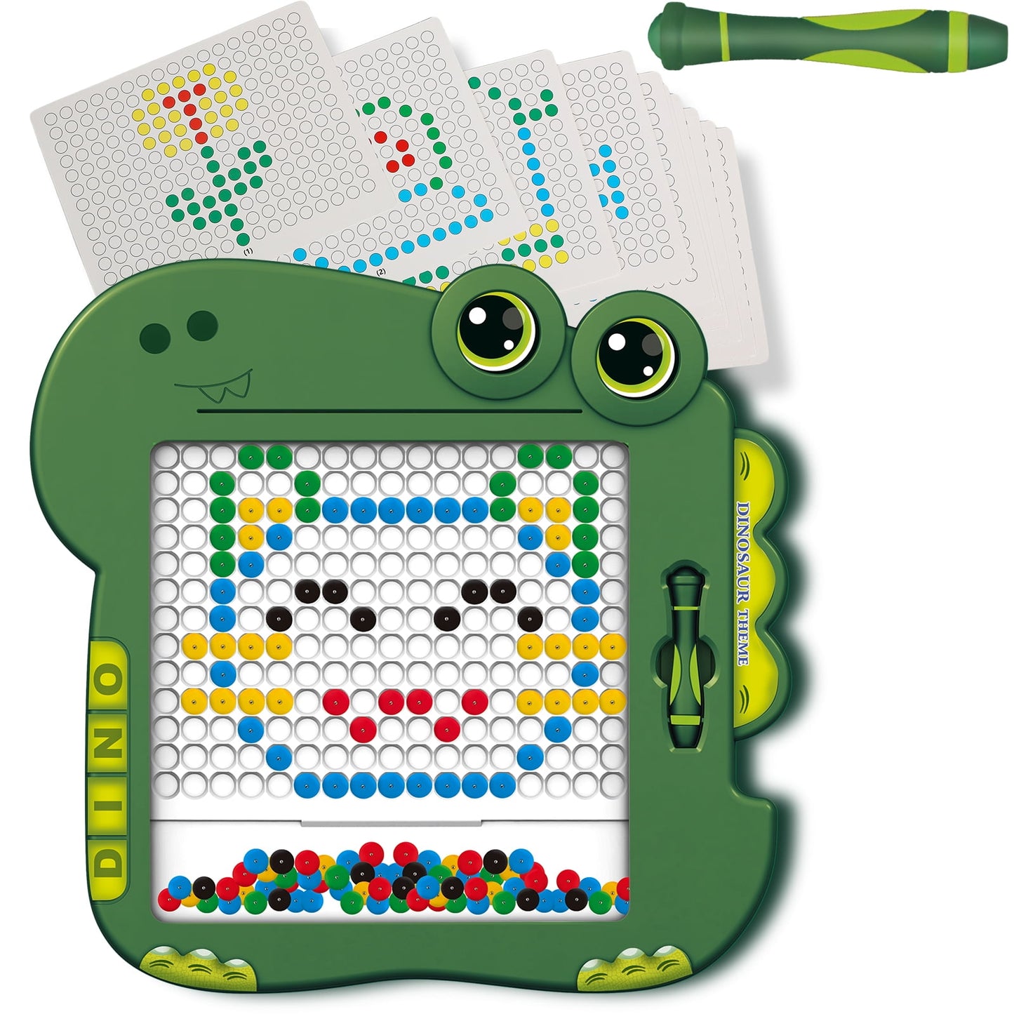 Magnetic Doodle Board for Kids, Large Drawing Pad with Magnetic Pen & Beads Montessori Educational Preschool Toy, Birthday Christmas Gift for Kids 3 4 5 6 7 +