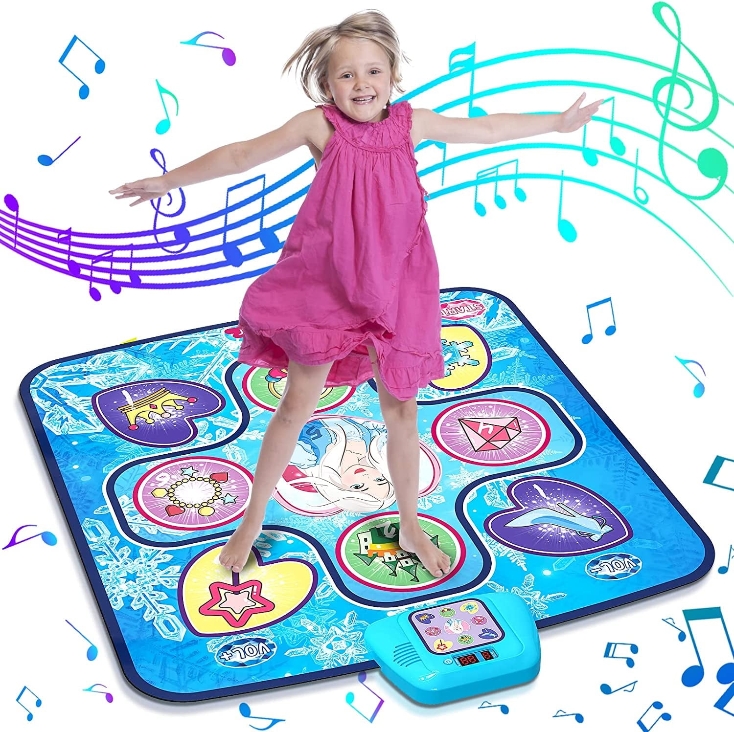 Dance Mat,Frozen Themed Play Mat Dance Game Toy Gift for 3-12 Year Old –  Beefunni