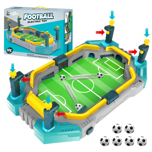 Beefunni Tabletop Foosball Game for Kids Ages 3+ – Portable Soccer Board Game with Sound & Scoring – Indoor Sport Toy Gift for Family & Friends