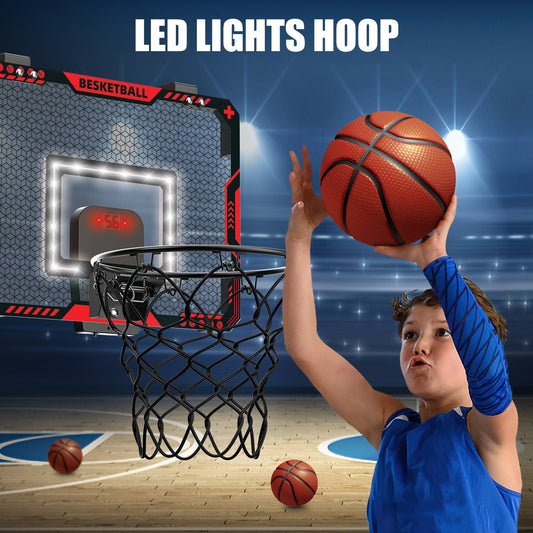 Beefunni  Basketball Hoop for Kids, Gift for Boys Girls Blue