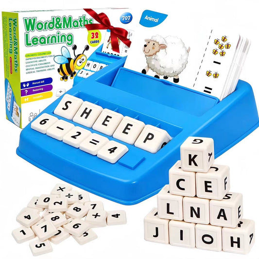 Beefunni Learning Toys Matching Letters Games for Kids, 64 Words Preschool Educational Spelling Toys for Toddler Ages 3+, Learning Christmas Gift Toys for Kids 3 4 5 6