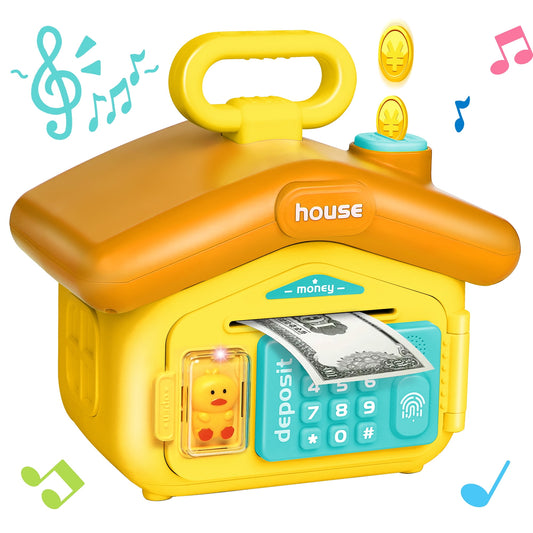 Piggy Bank for Kids, Large Electronic Money Coin Banks with Password Protection, Great Birthday Gift for Girls Boys 3-8 Years Old