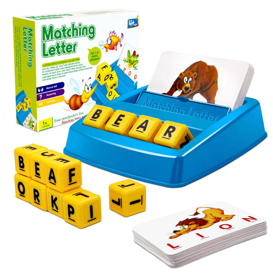 Learning Games  Matching Letterfor Kids, 60 Words Preschool Educational Spelling Toys for Toddler Ages 3+