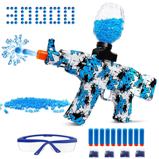 Electric Gel Ball Blaster, Gel Blasters with 40000 Water Bead for Outdoor Game Gift for Boys and Girls
