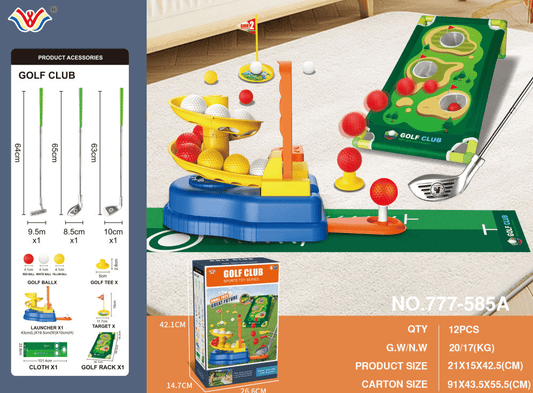 Toddler Golf Set - Kids Golf Clubs with 6 Balls, 4 Golf Sticks