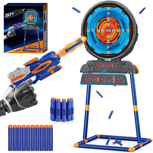 Digital Target Game for Boys, Shooting Practice for Nerf, Kids Target Shooting Games Toys for 5+ Year Old Boys Girls
