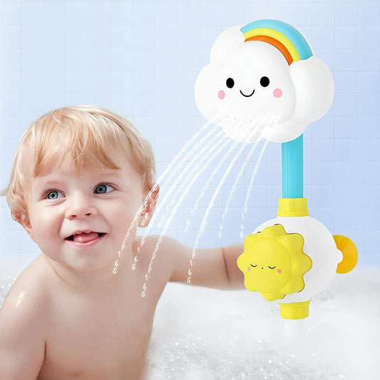 Shower Bath Toy Sprinkler for Kids, Rainbow Cloud Spray Water Kids Bathtub Bathroom Accessory