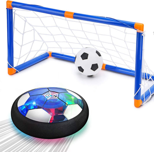 Hover Soccer Ball Kids Toy,with 2 Goals and Inflatable Ball, Indoor Floating Soccer, Gifts for Age 3 -10 Years Old Boys Girls