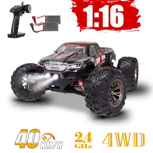 RC Cars Remote Control Car for Boys, 2.4 GHZ High Speed Racing Car, 1:16 RC Trucks 4x4 Offroad with Headlights Gift for Kids Adults