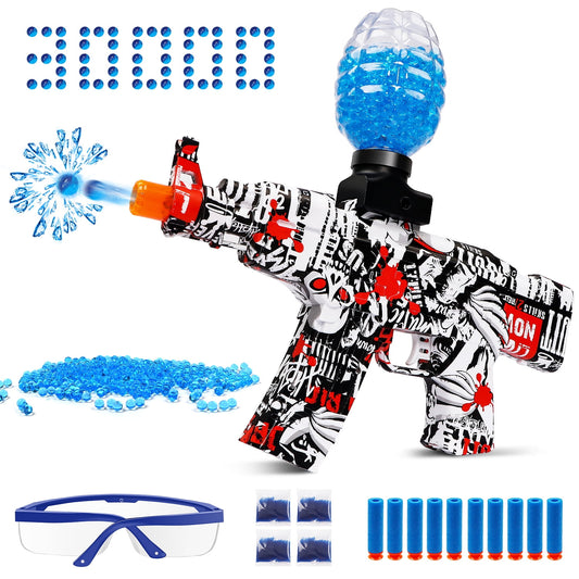 Electric Gel Ball Blaster,Gel Blasters with 40000 Water Bead for Outdoor Activities Game Gift for Boys and Girls