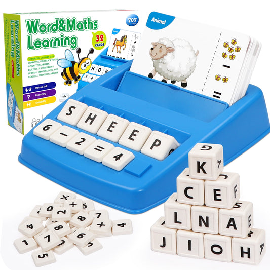 Matching Letter Game for Kids,2 in 1 Spelling & Reading Preschool Learning Toys Gift for Toddlers Girls Boys Ages 3-8