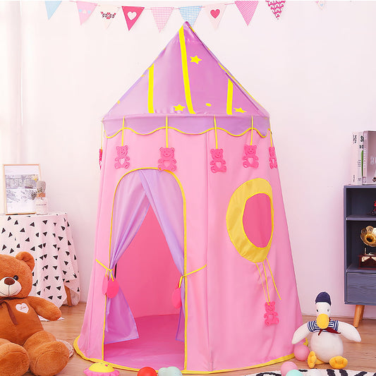 Kids Play Tent, Princess Castle Playhouse Tent for Girls - Birthday Christmas Gifts for Toddlers Girls 1-5 Years Old,Indoor & Outdoor Toys.