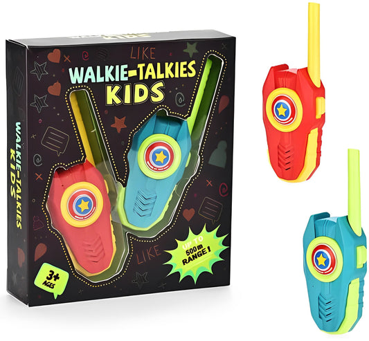 Kids Walkie Talkies,  500 Meters Long Range , 2 Way Radio Toys for Boys Girls 3-8 Years Old-2 Pack