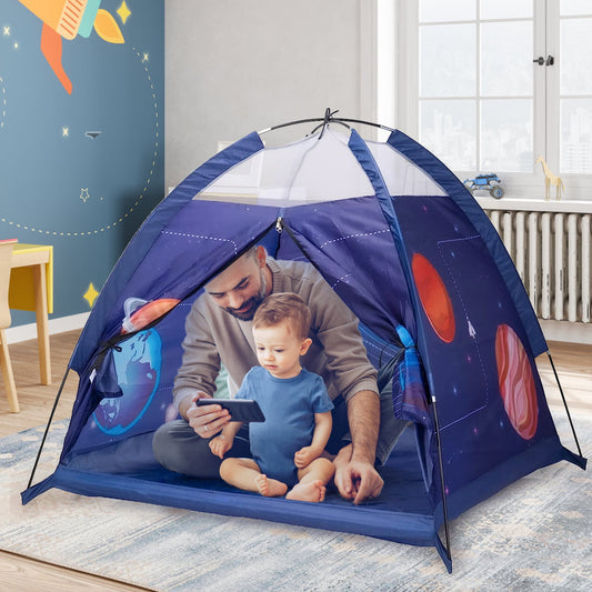 Space World Play Tent,Kids Galaxy Dome Tent Playhouse for Boys and Girls Gift for Children 3-8 Years Old
