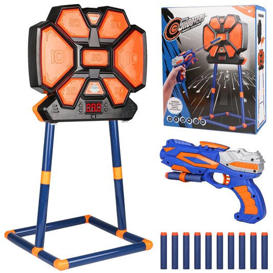 Electronic Shooting Target for Kids, Interactive Game with Light and Sound, Ideal for Indoor and Outdoor Play, Improve Shooting Skills and Eye-Hand Coordination