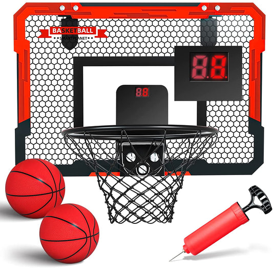 Basketball Hoop for Kids, Outdoor Basketball Toys with Scoreboard, Portable Indoor Play Backyard Games for Boys Girls Age 3-8 Gifts