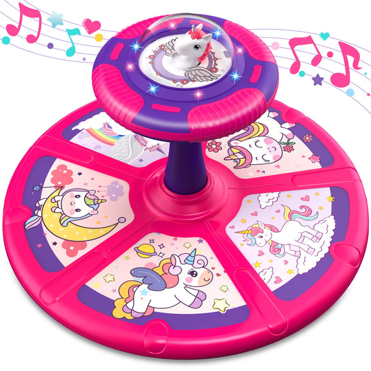 Light-Up Space Twister | 360¡ã Sit Twist and Spin, Toddler Toys Age 2, 3, 4, 5, Birthday for Boy Girl, 18 Months +, LED Lights, Kids Toy Indoor or Outdoor for 2 Year Old